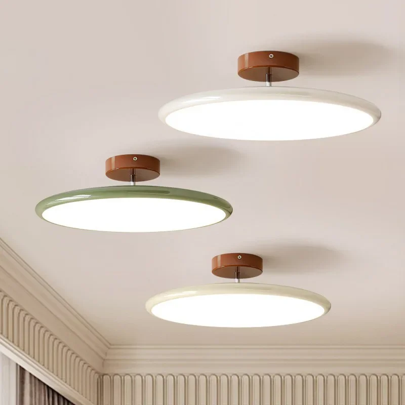 

Nordic LED Bedroom Ceiling Lamp Dimmable Round Ceiling Lamp For Living Room Kitchen Home Decor Colorful Ceiling Mounted Lighting