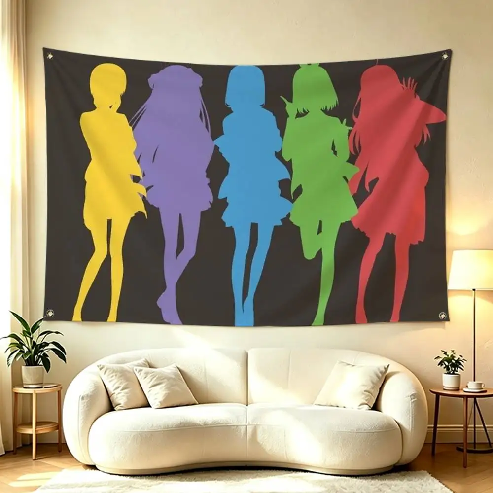 The Quintessential Quintuplets Flags for Bedrooms Home Decor Items Outdoor Decors Garage Decoration Flaga