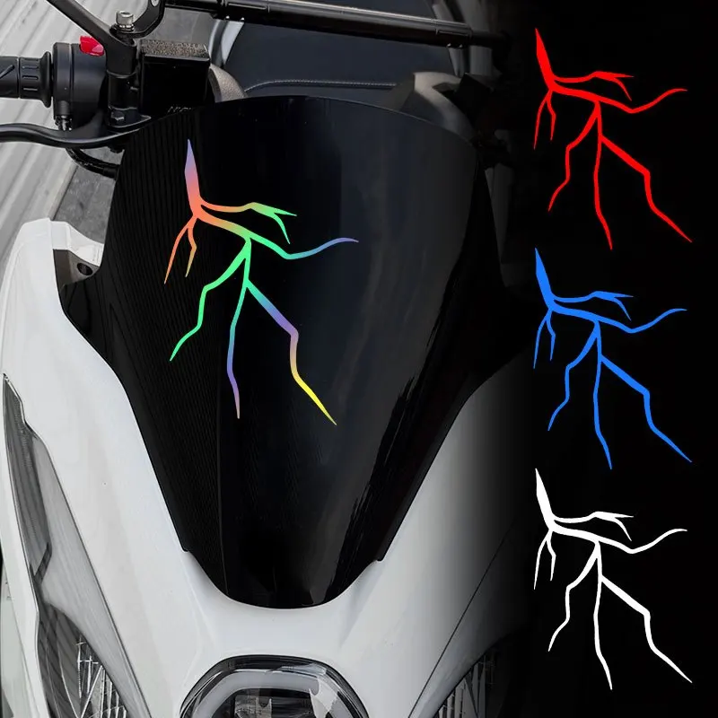 

Многоцветная самоклеящаяся декоративная наклейка в стиле «ветка/молния» для кастомизации мотоциклов и автомобилей