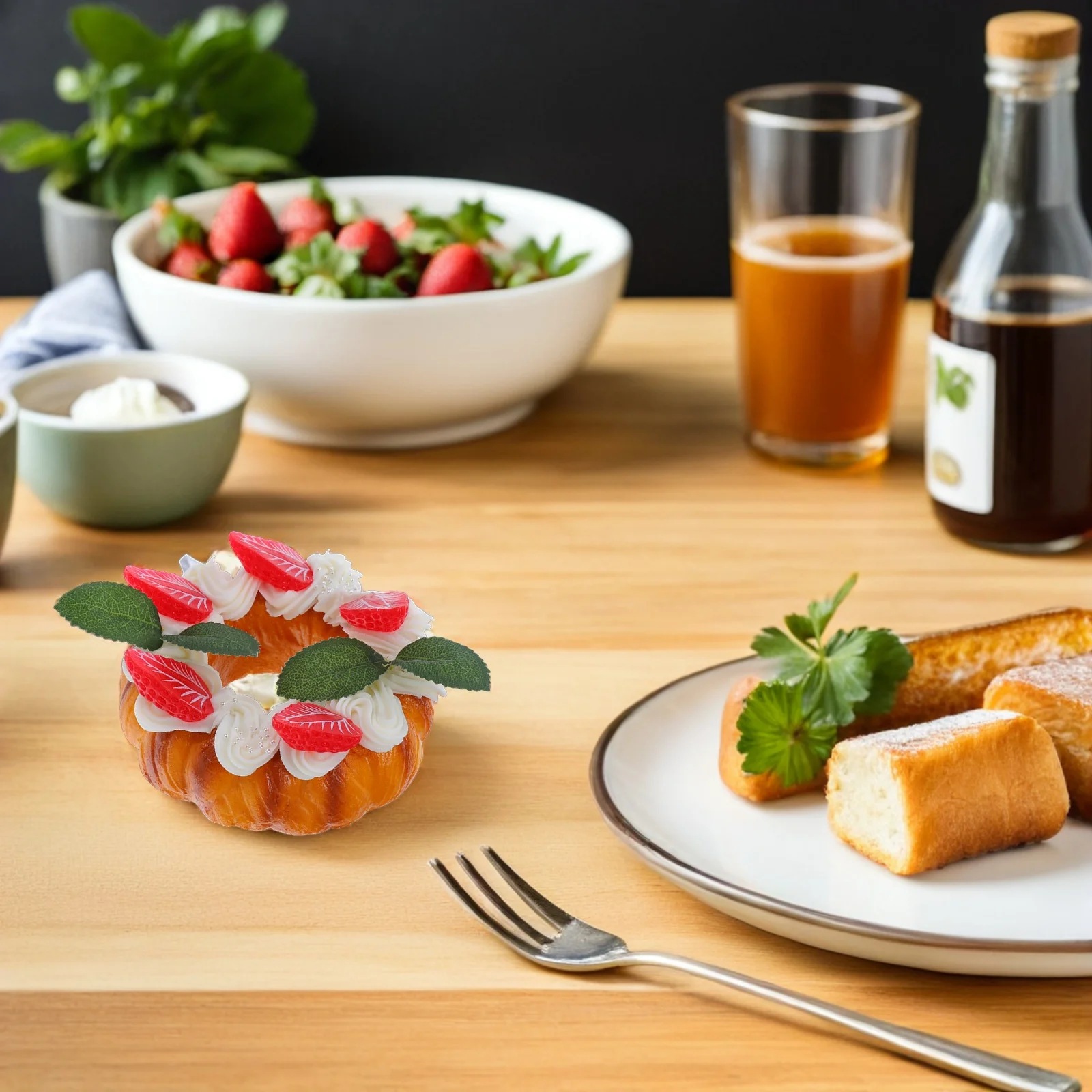 

Artificial Doughnut Realistic Fake Bread Decor Simulation Dessert Prop Donut Theme Wedding Birthday Party Supplies