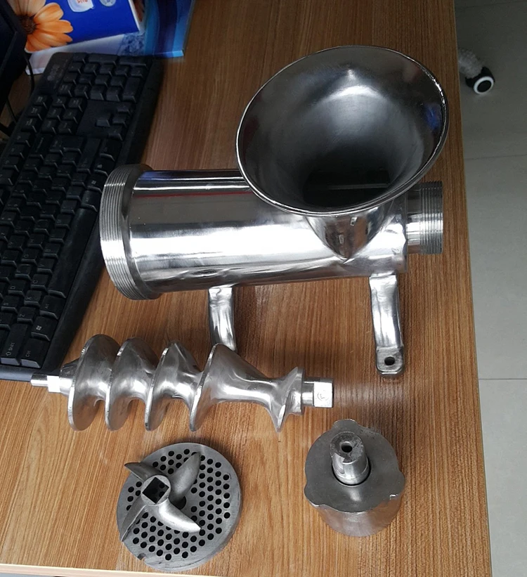 YYHC-304 stainless steel hand pulley meat grinder Meat grinder kitchen sausage filling machine