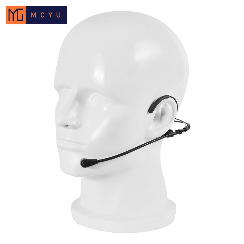 Profesyonel kulaklık siyah kablolu kondenser mikrofon kablosuz verici mikrofon 3.5mm Stereo vidalı kriko Mini XLR 3pin 4pin