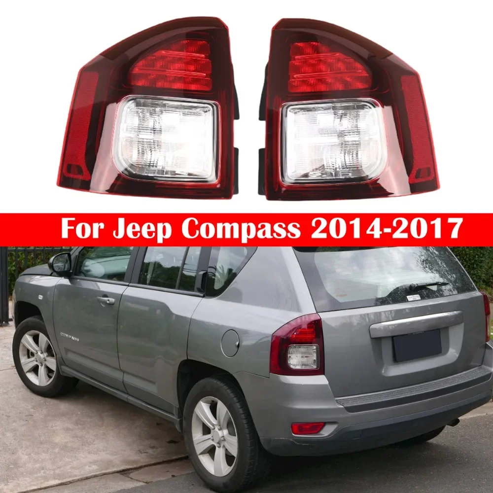 LED Tail light Rear Bumper Light Tail Stop Brake Lamp Turn Signal Warning 5272909AB 5272908AA For Jeep Compass 2014 2015 2016