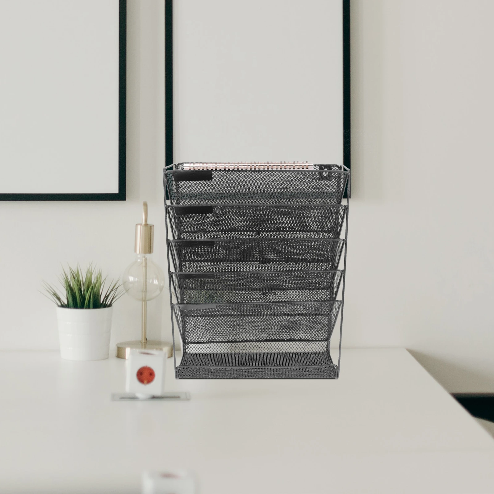 

Multi-Layer Mounted Storage Rack Metal Document For Home Office Wall Hanging Holder Household Organizer Hanging File Rack Wall