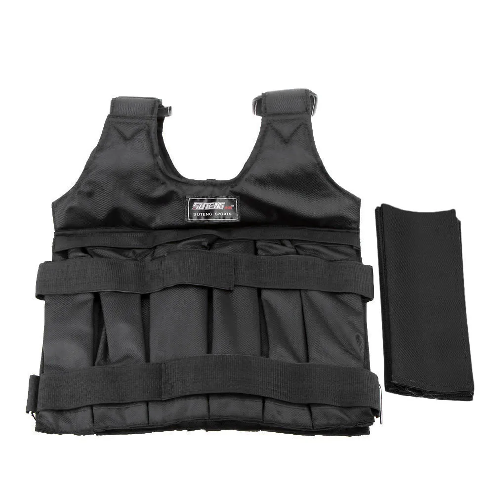 

Max Loading 50kg Adjustable Weighted Vest Weight Jacket Exercise Boxing Training Waistcoat Invisible Weightloading Sand Clothing