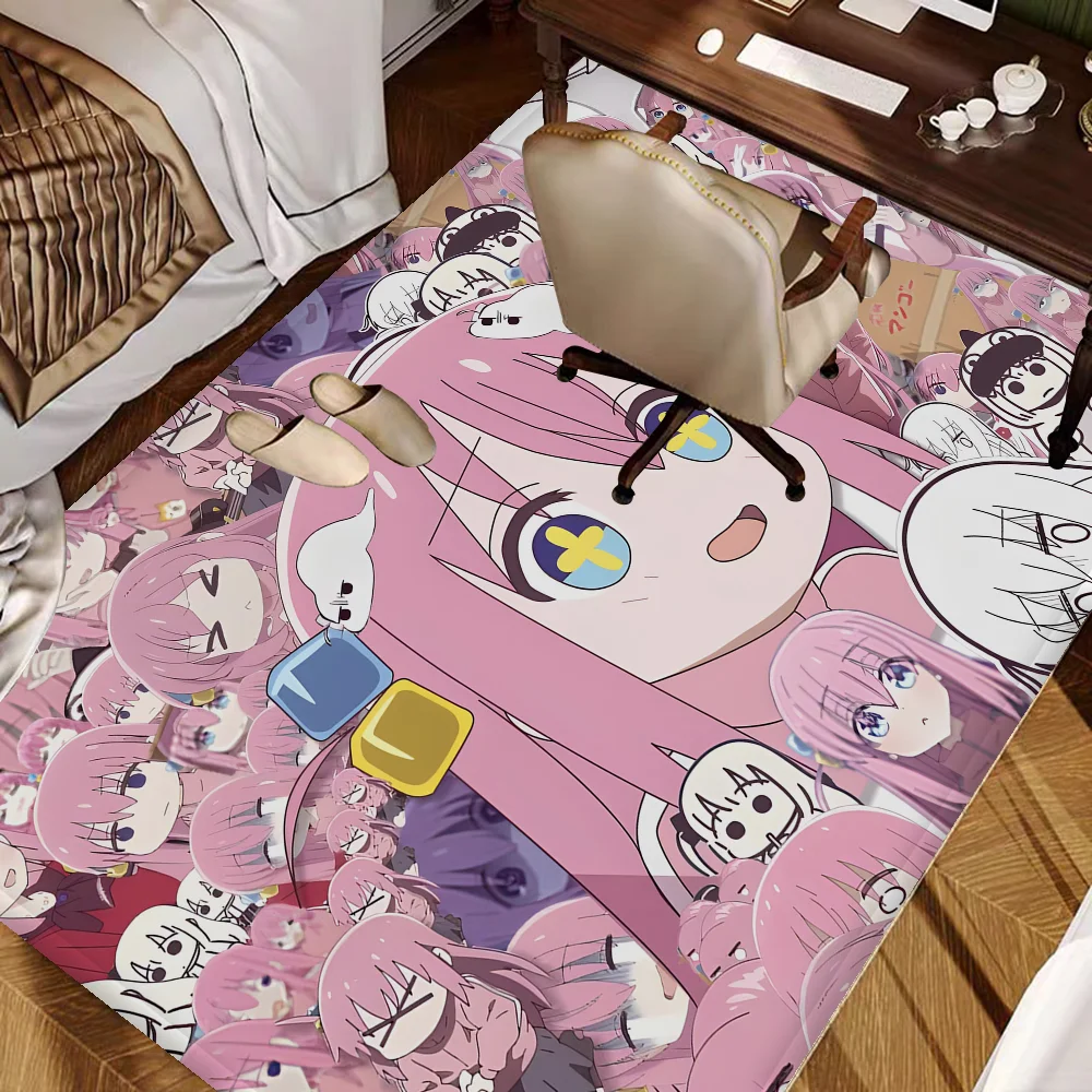 Anime Bocchi The Rock! Sexy Girl Room Mats Retro Multiple Choice Living Room Kitchen Rug Non-Slip Welcome Rug