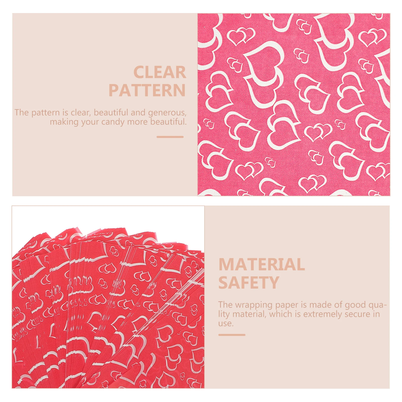 

1000Pcs Candy Wrapping Paper for Chocolate Caramel Homemade Sweets Bakery Treats Valentine Birthday Snack Packaging Decoration