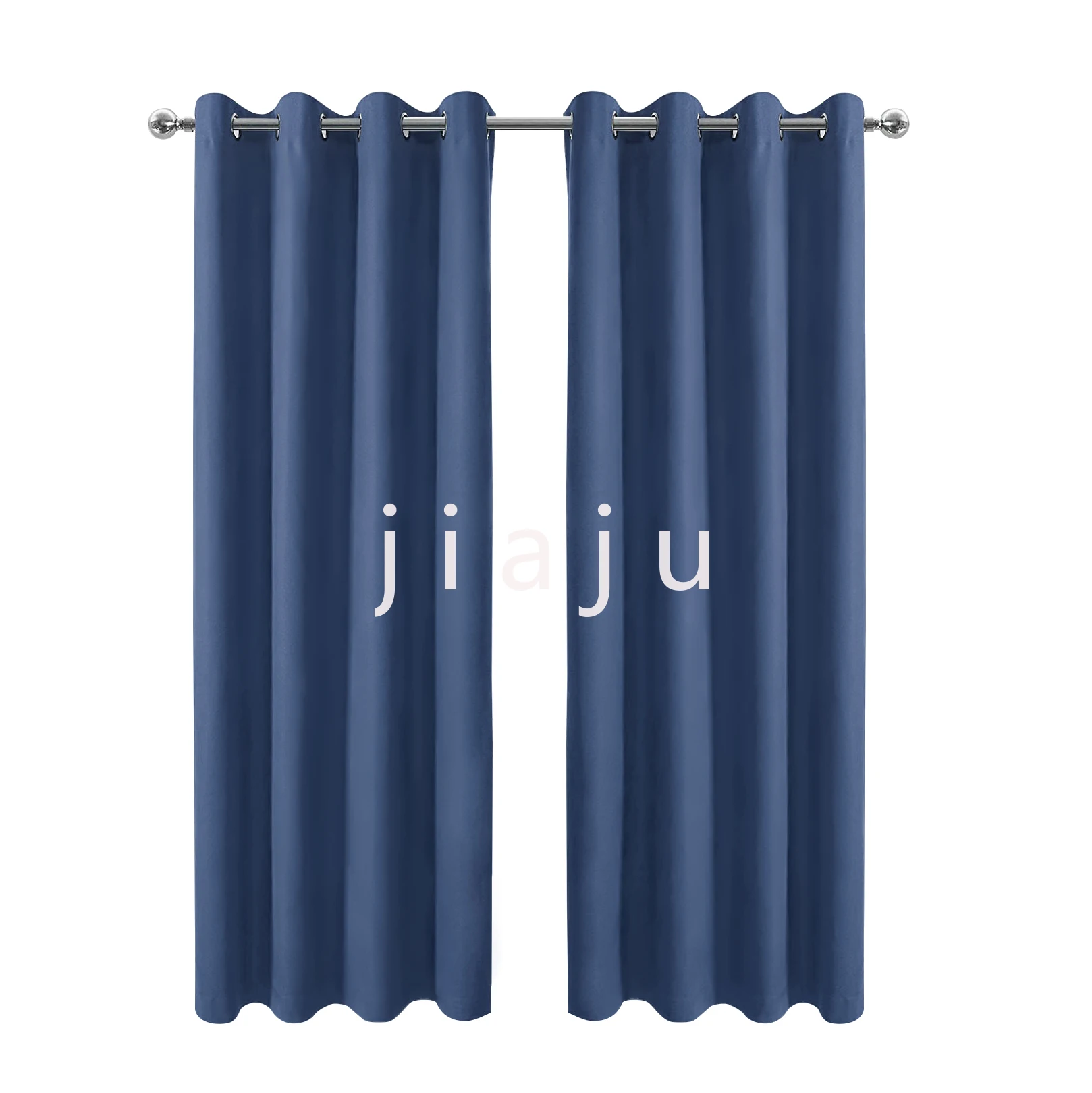 

42 in. W x 95 in. L Blackout Curtains with Grommet Top Room Darkening Noise Reducing, Navy Blue(2 Panel)