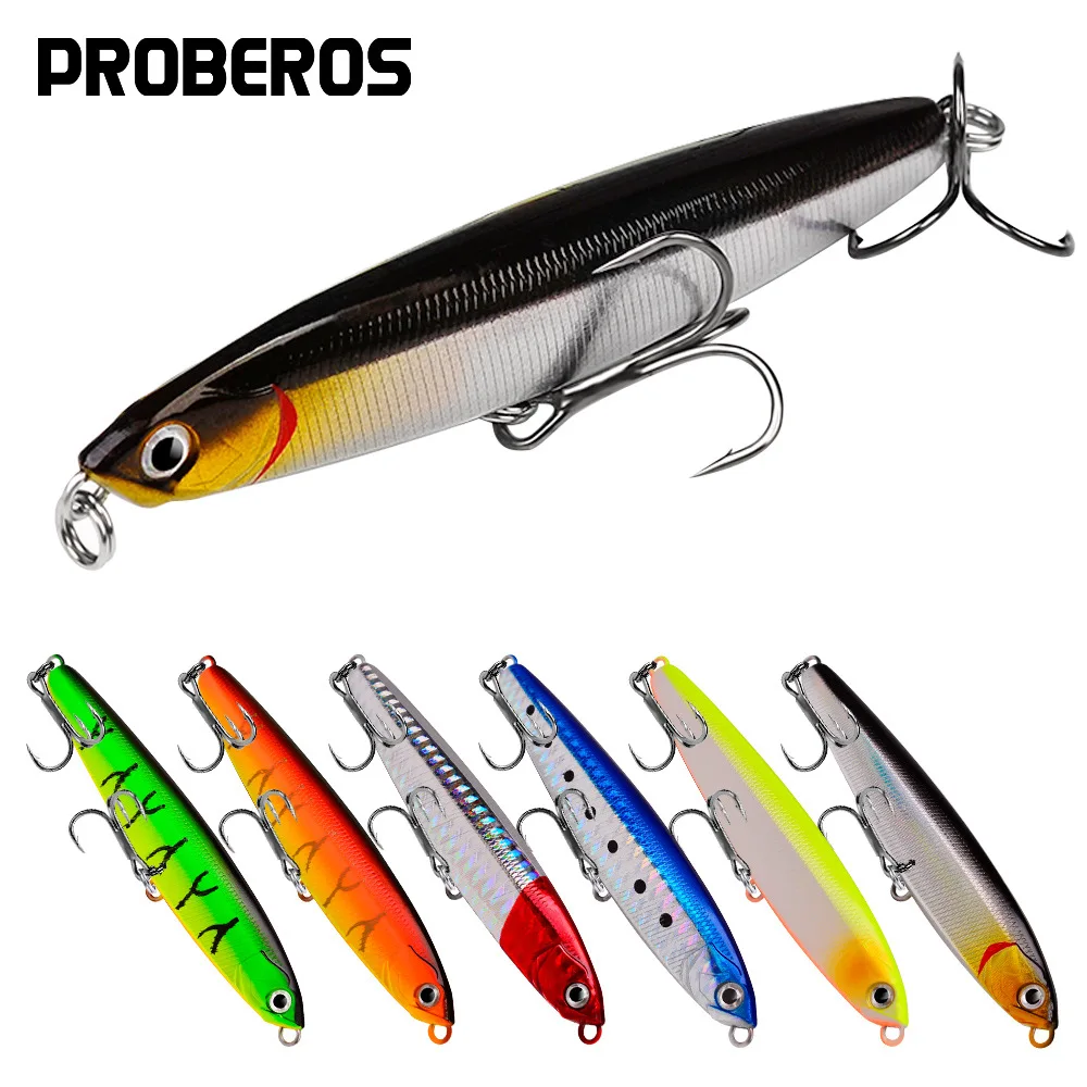 Proberos 1 Stück Gewichte 10-24g Pencil Lure Minnow Angelköder Harter Köder Sinkende Wobbler Pesca Isca Künstlicher Harter Köder