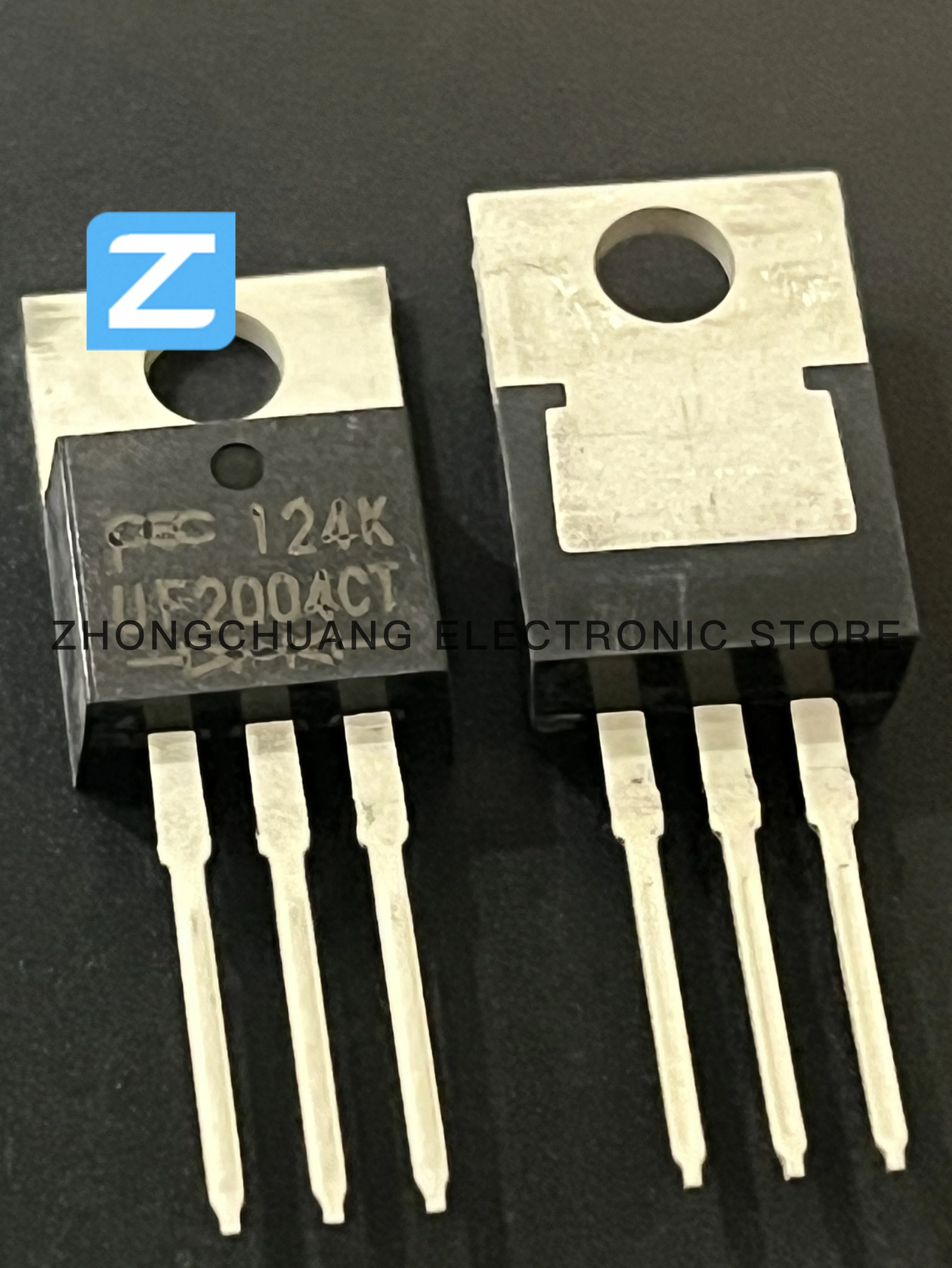 1-10PCS UF2004CT TO-220 400V 20A ULTRAFAST RECOVERY RECTIFIERS new original