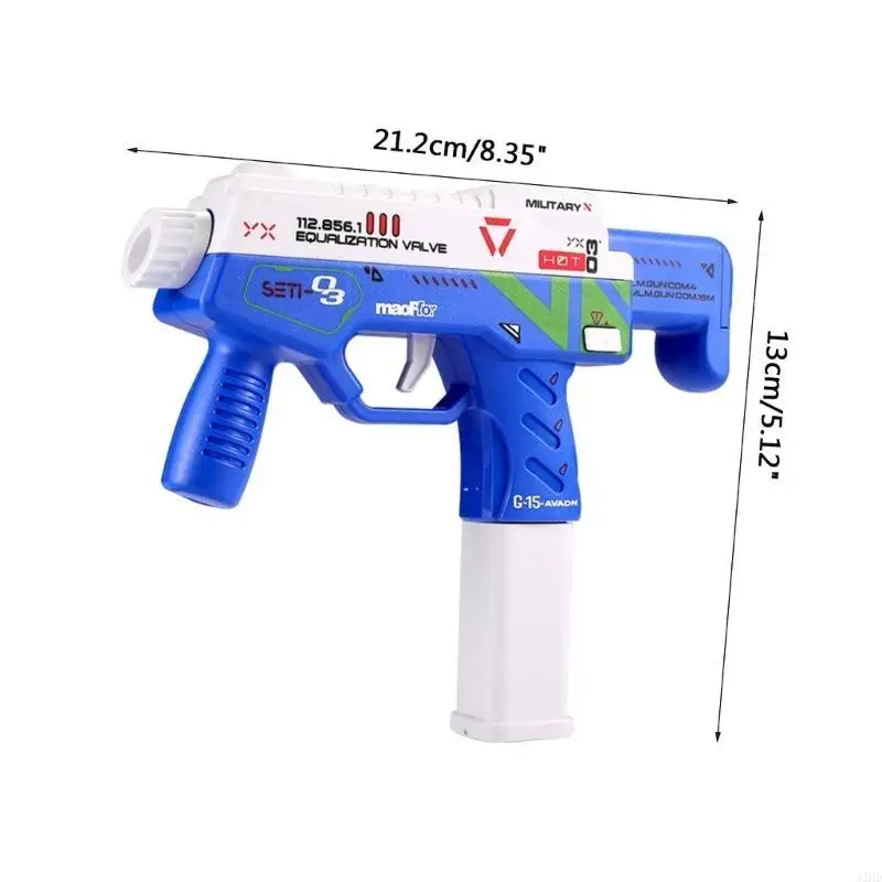 J2HD الصيف لعبة الماء الكهربائية مدفع المياه في الهواء الطلق شاطئ البحر بركة سعة كبيرة Watergun للجنسين الكبار ألعاب أطفال بنادق #6