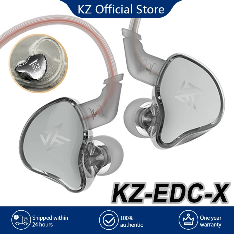 New KZ EDCX-Dynamic headset Bass Earbuds in-Ear Monitoring Music Earphone Sports Noise Reduction Wired Headphones EDXPRO ZSN PRO