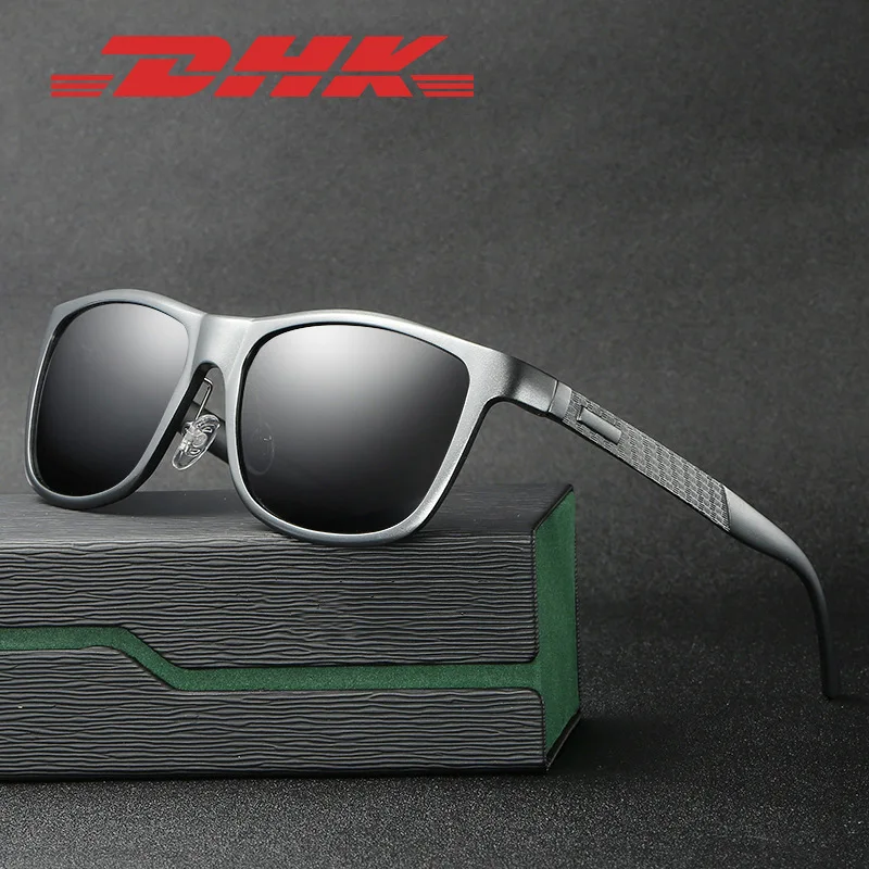 

2023 new sunglasses fashion men's aluminum-magnesium polarized sunglasses full-frame personalized sports sunglasses