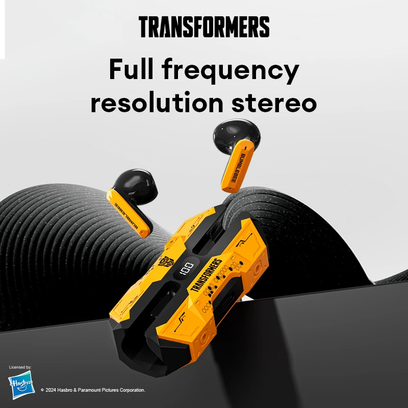 Original Transformer TF-T51 TWS Bluetooth V5.4 Earphones Long Endurance Low Latency Headphones 3D Surround Sound Gaming Earbuds