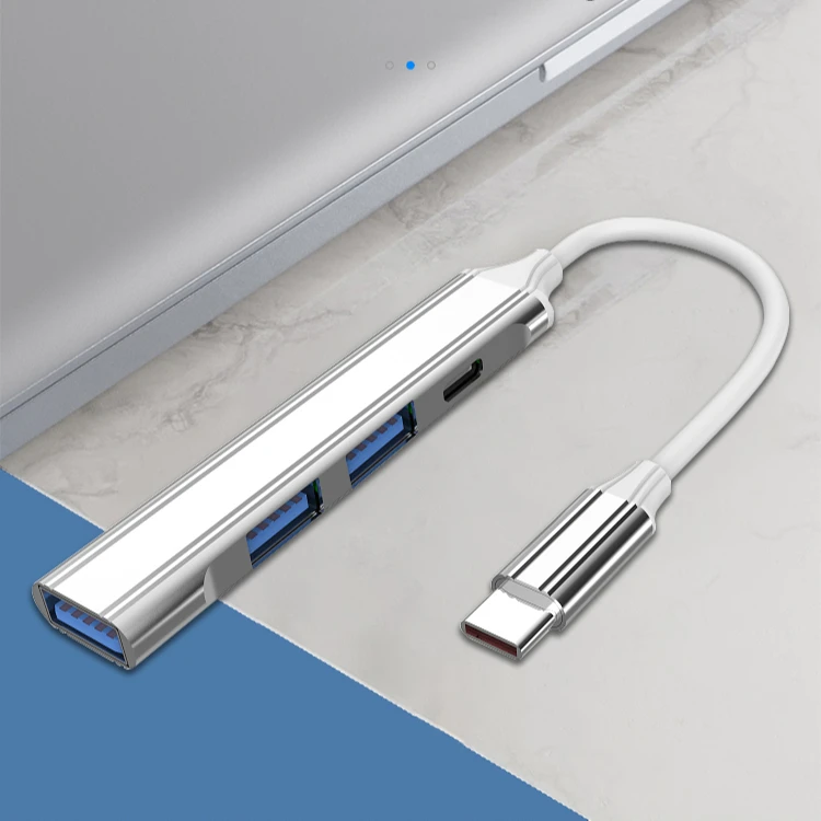 

Высокоскоростной USB-концентратор типа C, 4 порта, мульти-разветвитель OTG, USB-адаптер для Macbook Pro 15 Air Pro, аксессуары