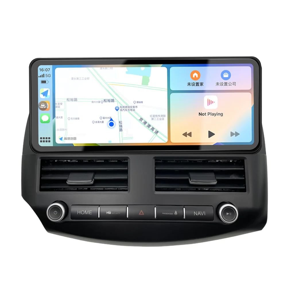 12.3inch Ultra Thin GPS Android Radio Navigation DVD Player with Wireless CarPlay for Outlander 2008-2015