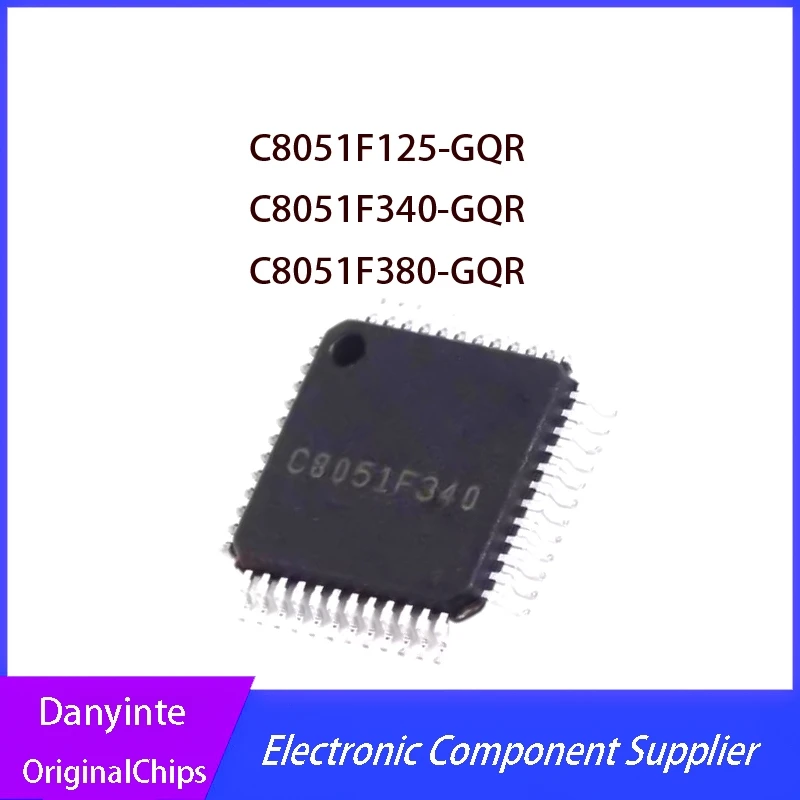 NEW 2PCS/LOT  C8051F125-GQR   C8051F125  C8051F340-GQR  C8051F340   C8051F380-GQR  C8051F380-   QFP-64