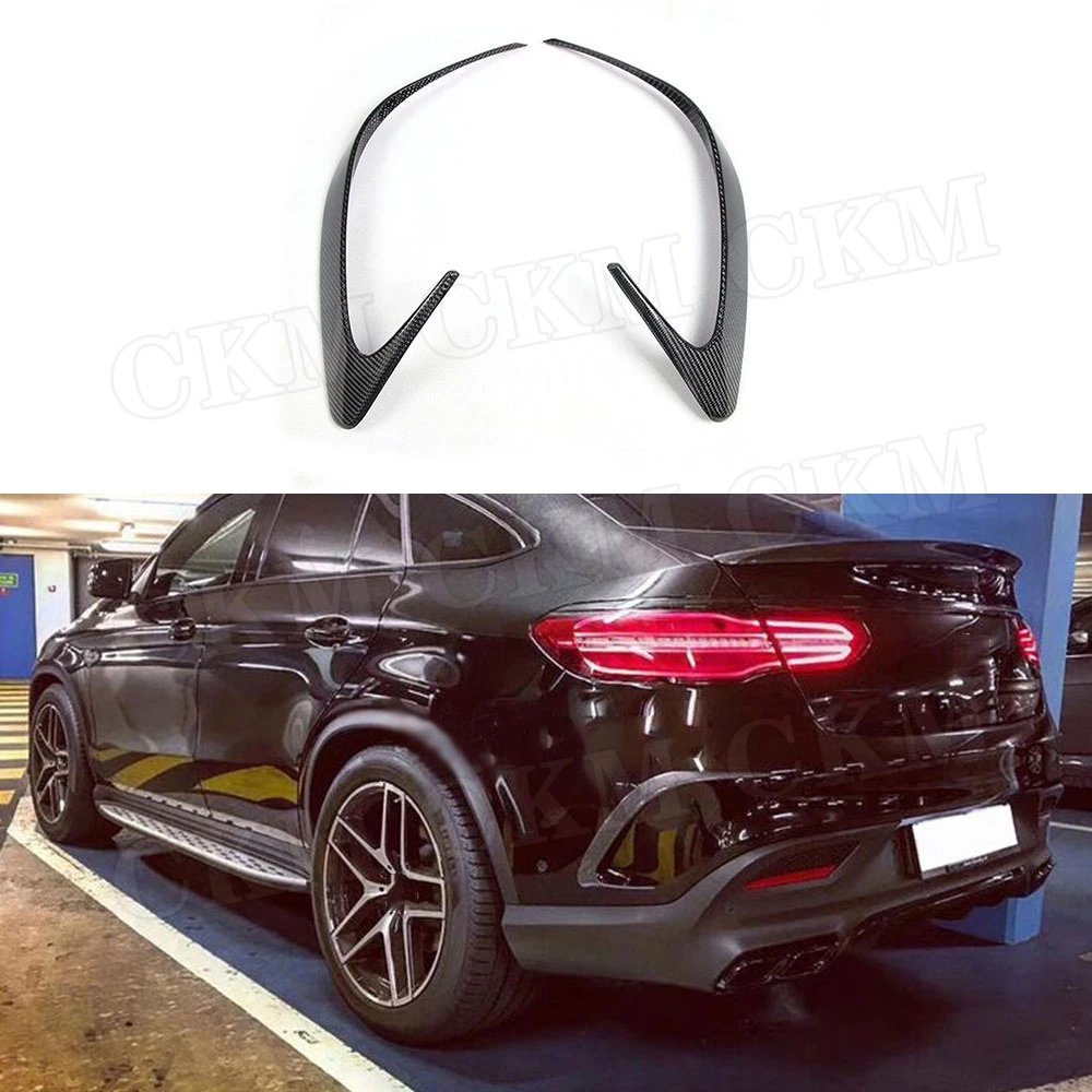 Carbon Fiber Rear Bumper Side Air Vents Trim Covers for Mercedes Benz GLE Class C292 Coupe GLE63 AMG 2015-2019