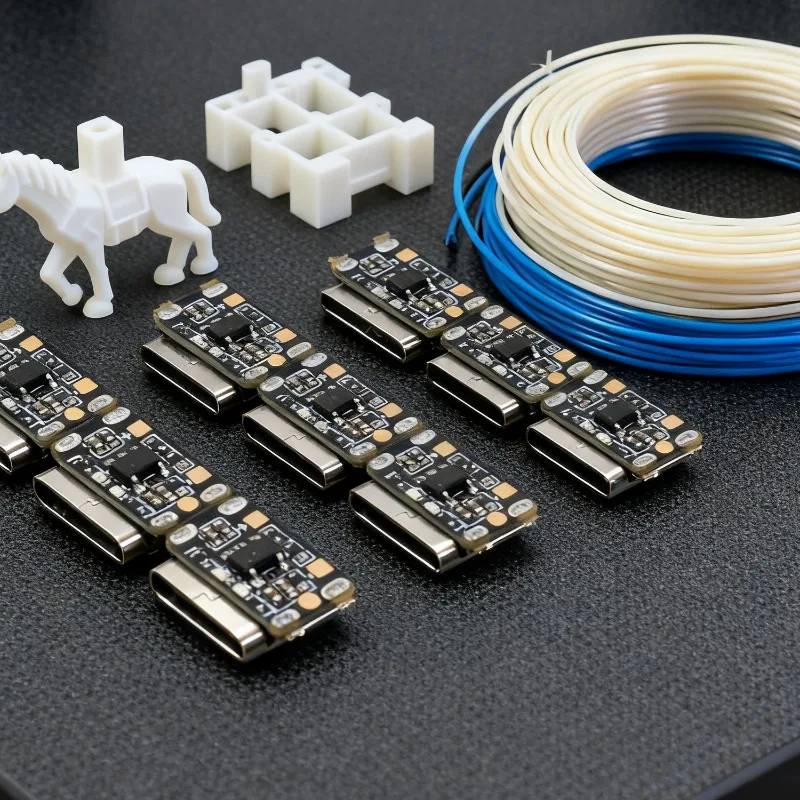 1-12PCS Mini Li-Ion Battery Charging Pad 3.7V 4.2V 18650 Keyboard Charging Power Plate Protection Type C Input Module Board