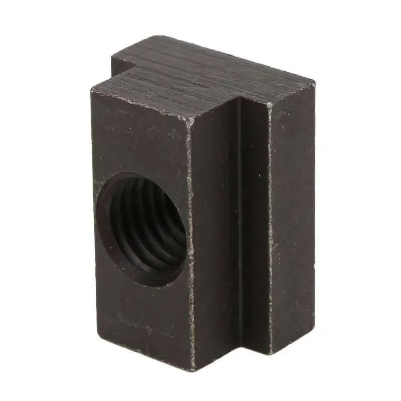 4 Black Oxidized T-Slot Nuts - Heavy-Duty Hammer Head Fasteners Sliding Nut Blocks Fully Threaded Shanks, M6/M8/M10 Sizes