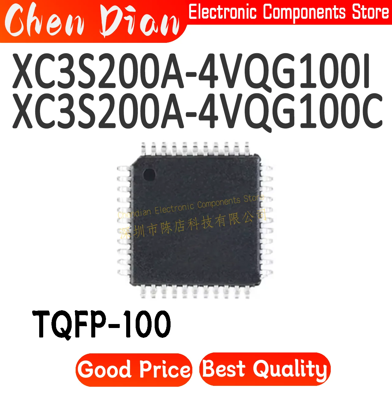 XC3S200A-4VQG100I XC3S200A-4VQG100C Package:TQFP-100 New Original Genuine