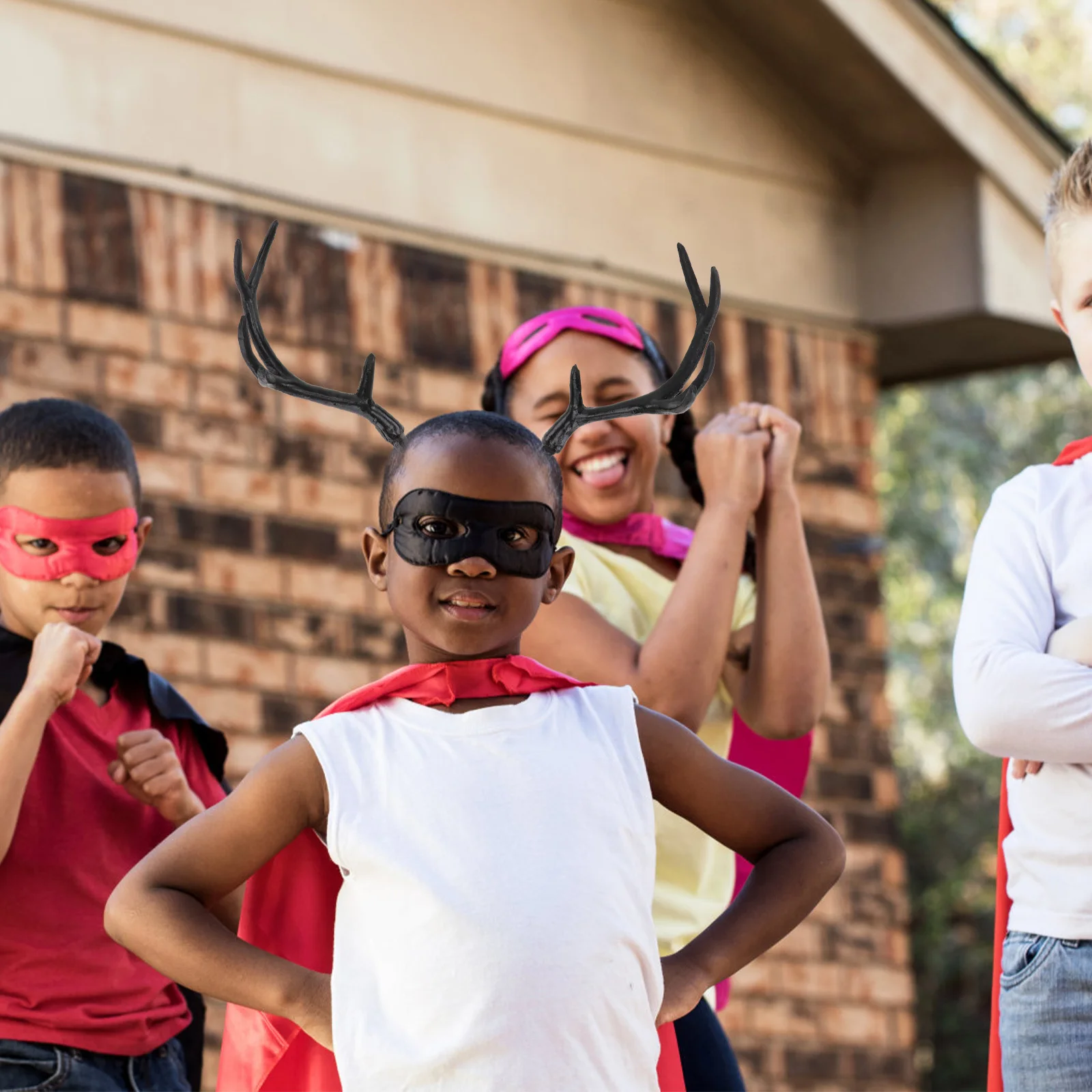 Simulated Deer Horn Hair Hoop For Carnival Party Festival Costume Diy Headdress Decor Accessory Prop Craft