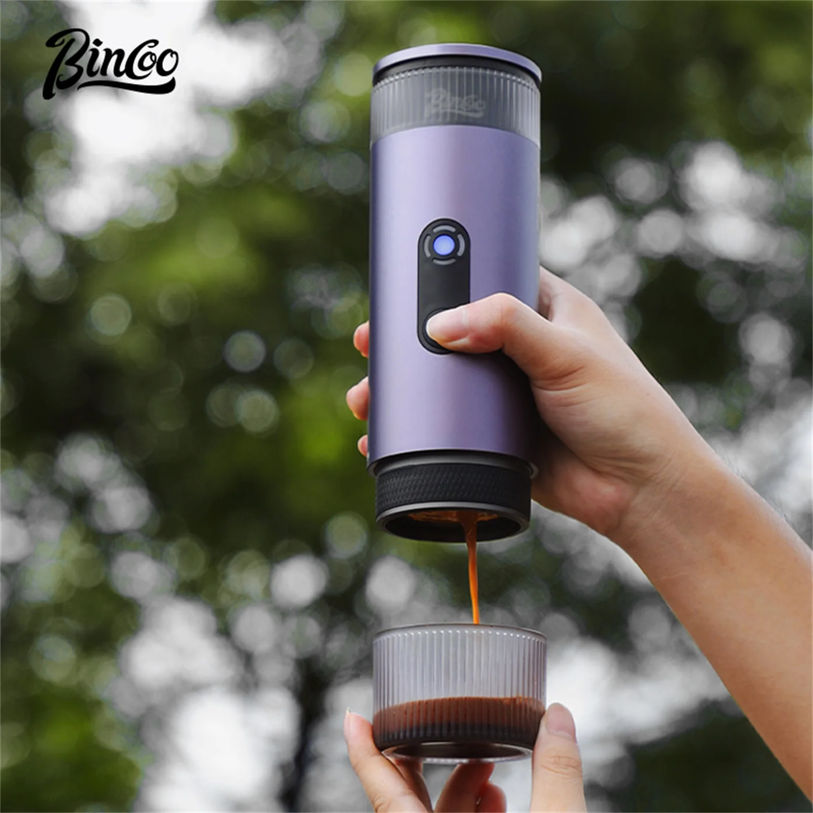 

Bincoo Portable Electric Coffee Grinder for Camping Wireless Heating Concentrated Extraction Coffee Machine Red Dot Award winner