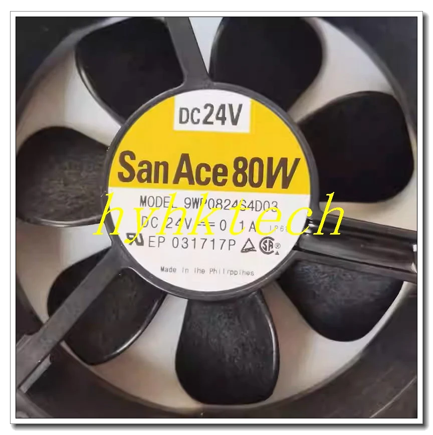 Original  9WP0824S4D03 3lines with waterproof connector cooling fan, 100% tested before shipment