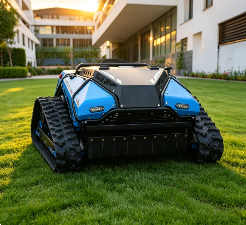 Tondeuse à gazon électrique robuste 84V à braquage zéro avec plateau de coupe de 72 pouces pour les pelouses d'aéroport