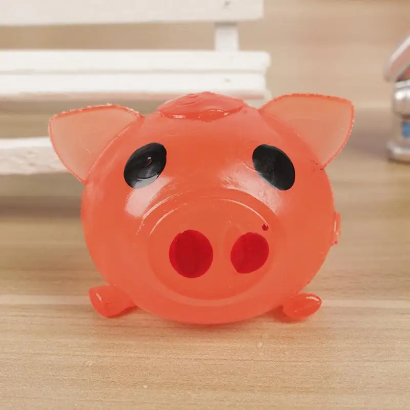 Venting Toy Pig Shape Splat Ball Cute Jelly Pig Splat Ball Smash Vent Toy Pig Splat Ball Toy Color Random