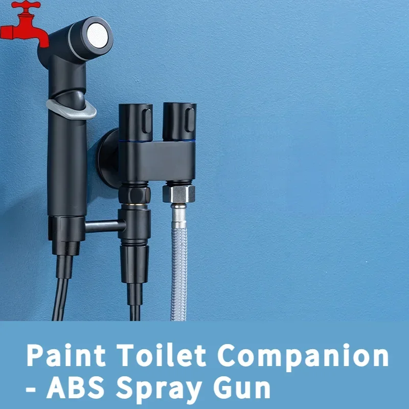 Toilet Spray Gun Toilet Companion Ful CopperCoreBlackDualControlOne In TwoOutTriangle Valve One In Two Spray Gun Faucet Home Use