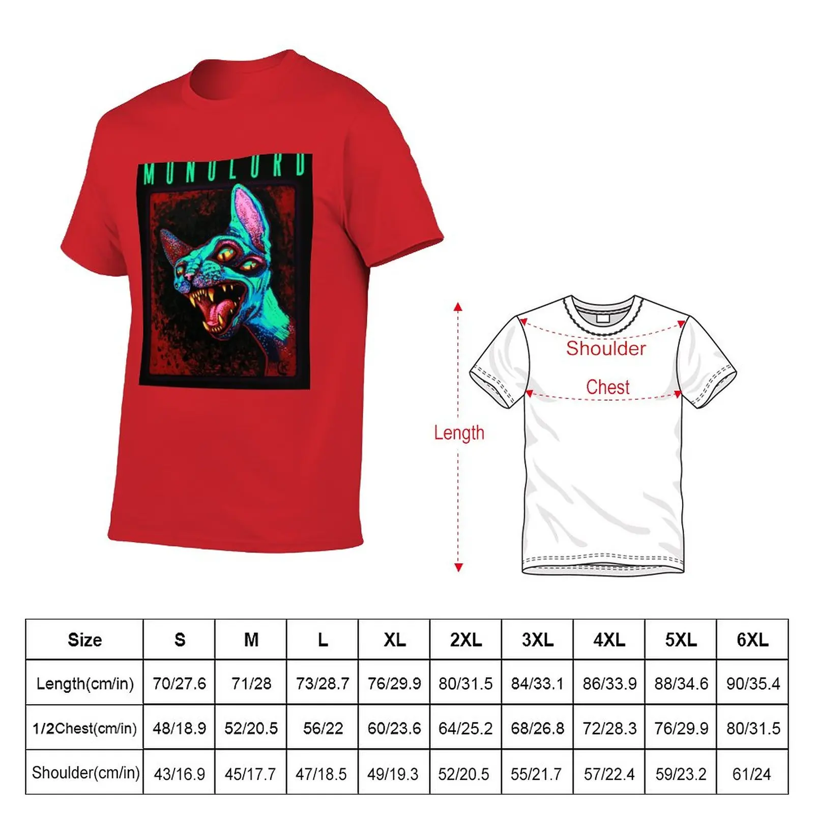 New MONOLORD T-Shirt summer tops graphic t shirt anime clothes mens tall t shirts