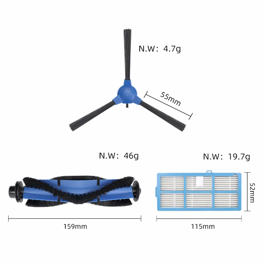 Complete Replacement Filter Kit for Coredy Robot Vacuums and For iMartine Models Fits R3500 R650 R600 C800 D900