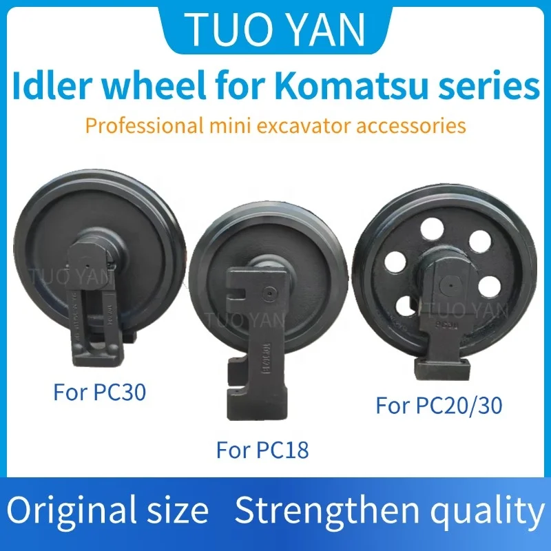 Ready Stock Mini Excavator Undercarriage Parts   PC30 Idler Roller PC30 Guide Wheel   30 Guiding Wheel