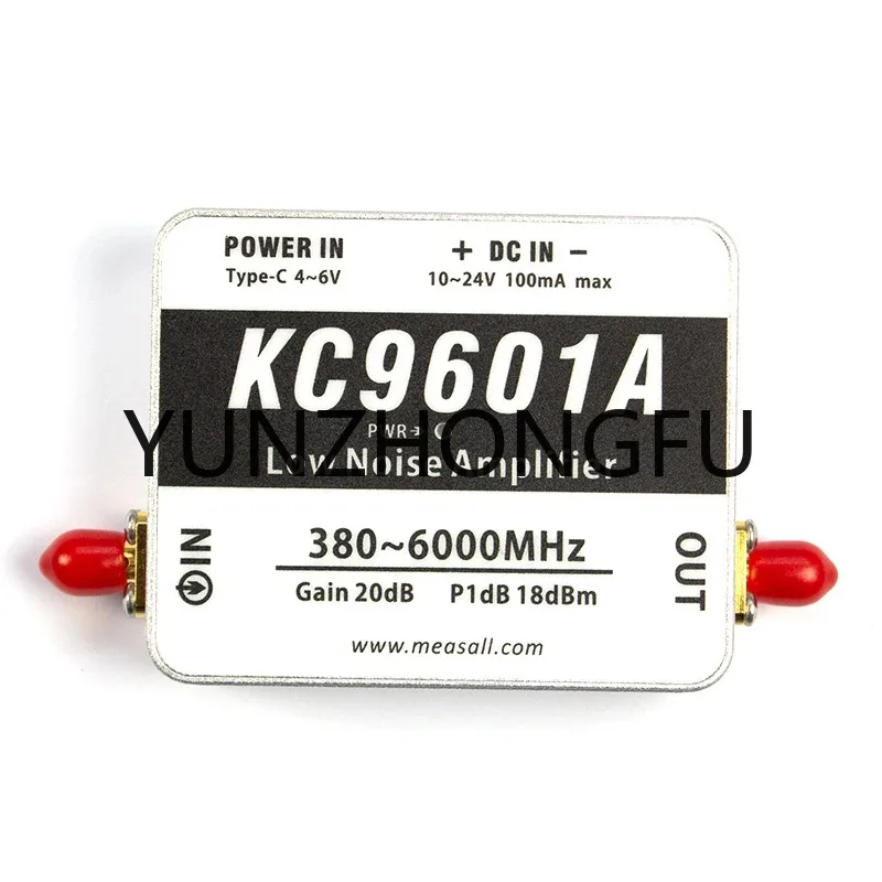 Amplifier 2.4G KC9601 Low Noise 380MHz-6000MHz Frequency 6GHz 20dB Low Noise Amplifier  5.8G