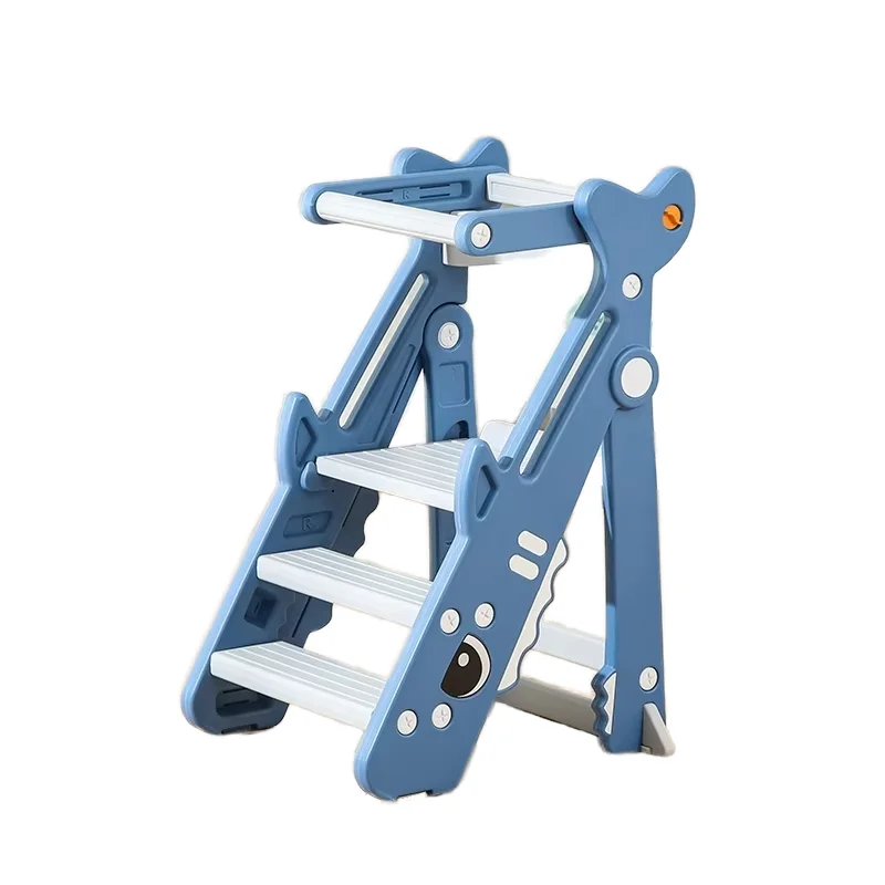 Modern Design Adjustable Folding Step Stool Kids Entry Plastic Furniture Helper Removable Potty Training Foot Stepping Ladder