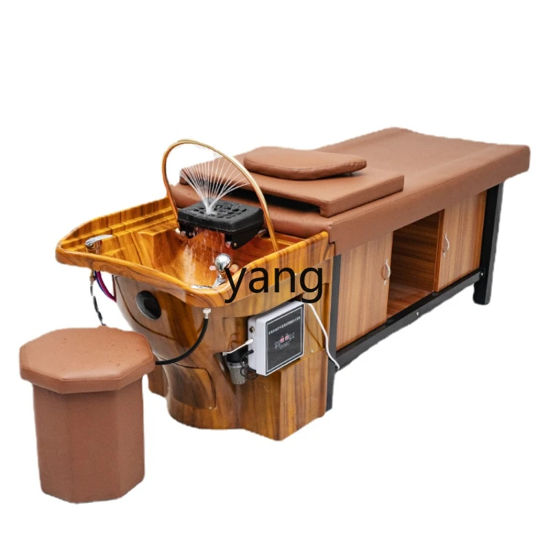 CX Hair Salon Beauty Salon Special Head Massage Treatment Water Circulation Fumigation with Water Heater Shampoo Chair