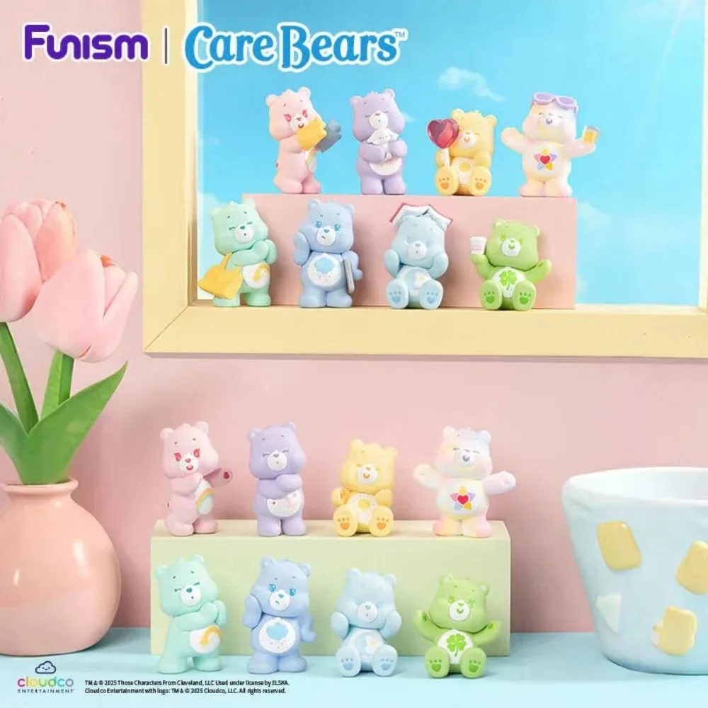 FUNISM Care Bears Little Things Series Cubby Face Blind Box Action Figure Leuk cadeau voor kinderen Verjaardagsfeestje Series Blind Box