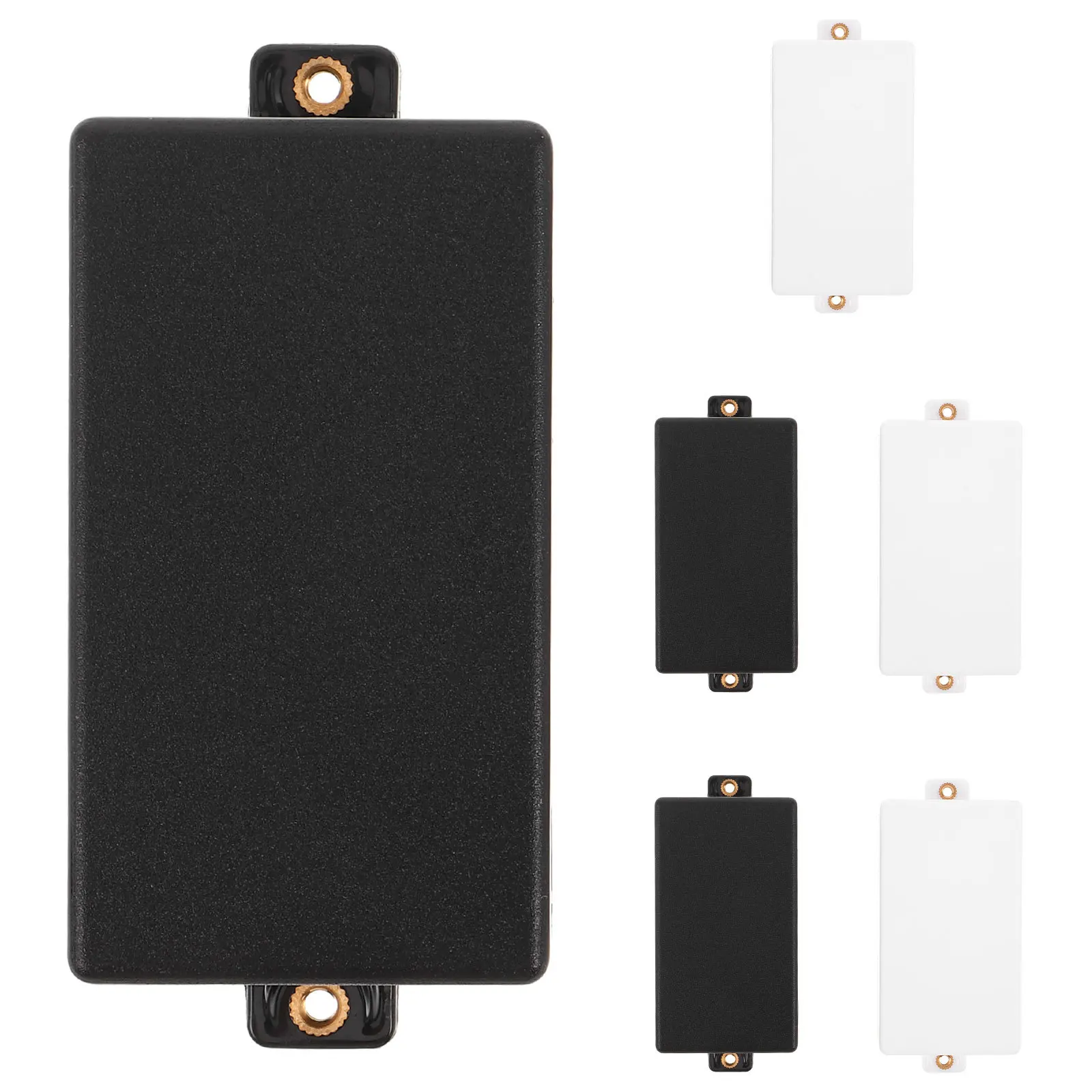 

6Pcs Electric Guitar Pickup Shields Matte Finish Copper Ears Stable Signal Transmission Black White Long Term Reliability