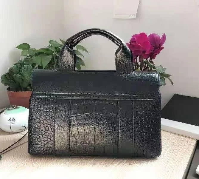 2027 New Fashion Alligator Pattern Women Handbags Genuine Real Leather European Designer Shoulder Bag Brand Luxury Crossbody Bag