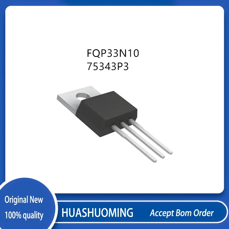 10Pcs-20Pcs/Lot  FQP33N10 33N10 75343P3 HUF75343P3 TO-220PO