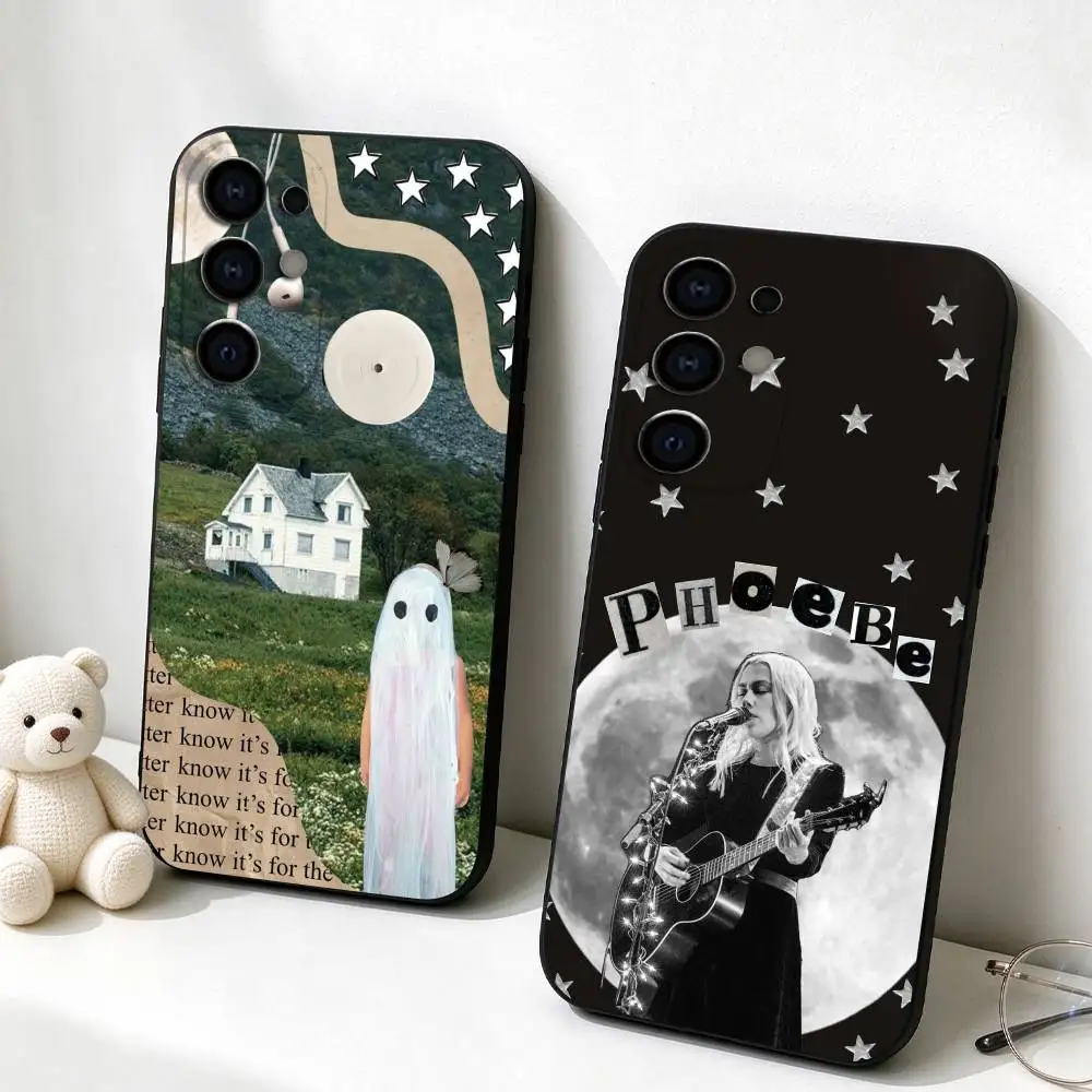 Singer P-Phoebe B-Bridgers  Phone Case Black Silicone Soft For Samsung S26,S25,S24,S23,S22,S21,S30,Ultra,Plus,Fe,Lite Gift