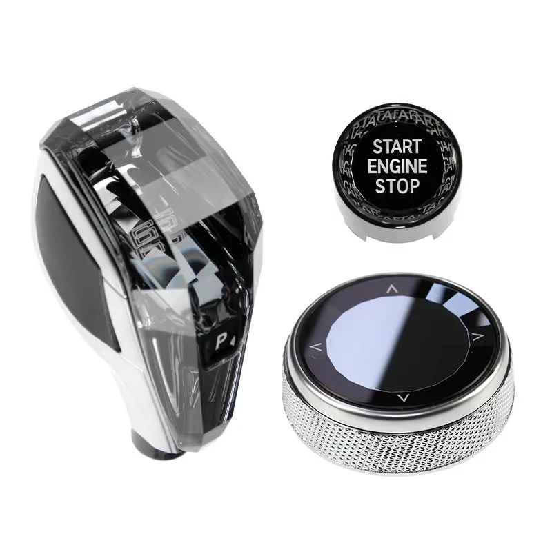 Suitable for BMW full range F10 F18 F32 F33 F34 F36 f11 automatic shifter car interior accessories crystal 3-piece set