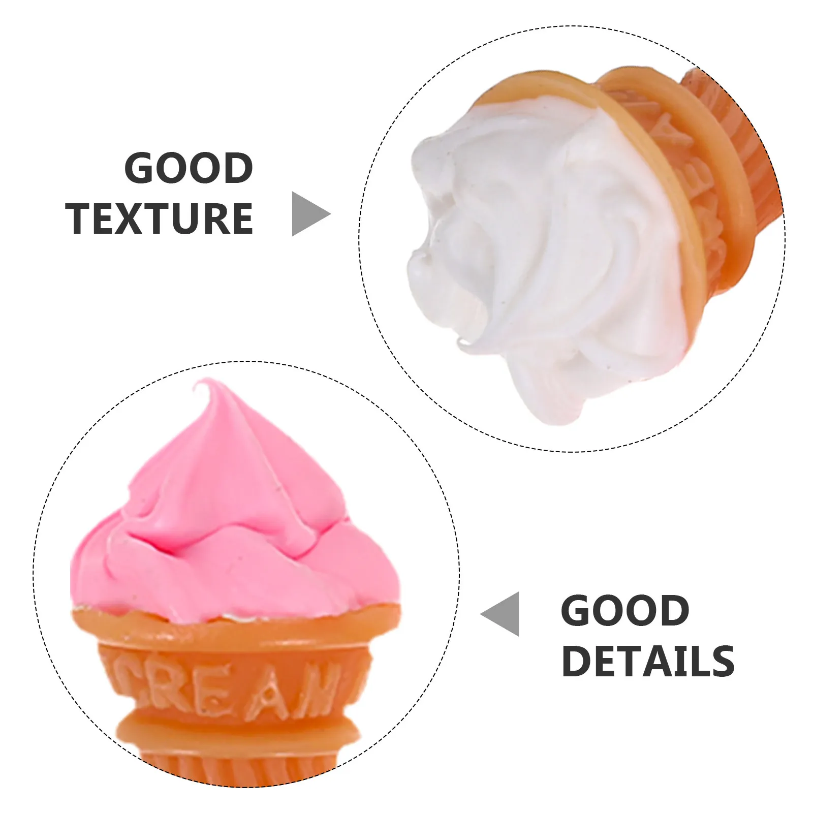12Pcs Miniature Resin Ice Cream Decorations for Dollhouse Kitchen Decor Tiny Dessert Props Micro Landscape Accessories view 4
