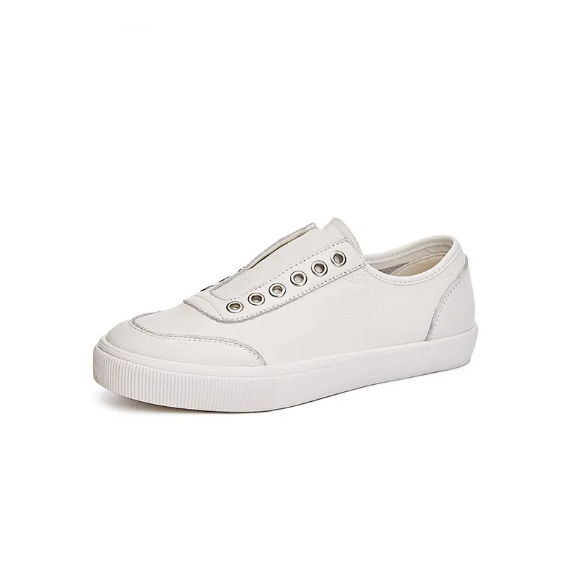 AIYUQI Women's Sneakers Genuine Leather 2024 Fall New Flat Casual Shoes Women Slip-on Ladies Board Shoes