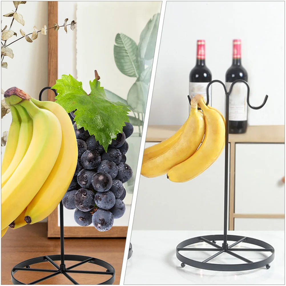 

Metal Plate Hook Holder Storage Stand Kitchen Countertop Hanger Organizer Grape Display Rack Farmhouse Fruit Hanger Keeper