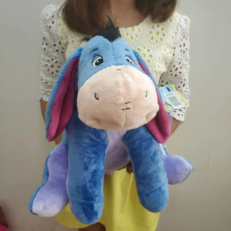 Original 40cm 15.7\'\' Eeyore Donkey Plush toy Soft Stuffed Animal Dolls for children Birthday Gifts