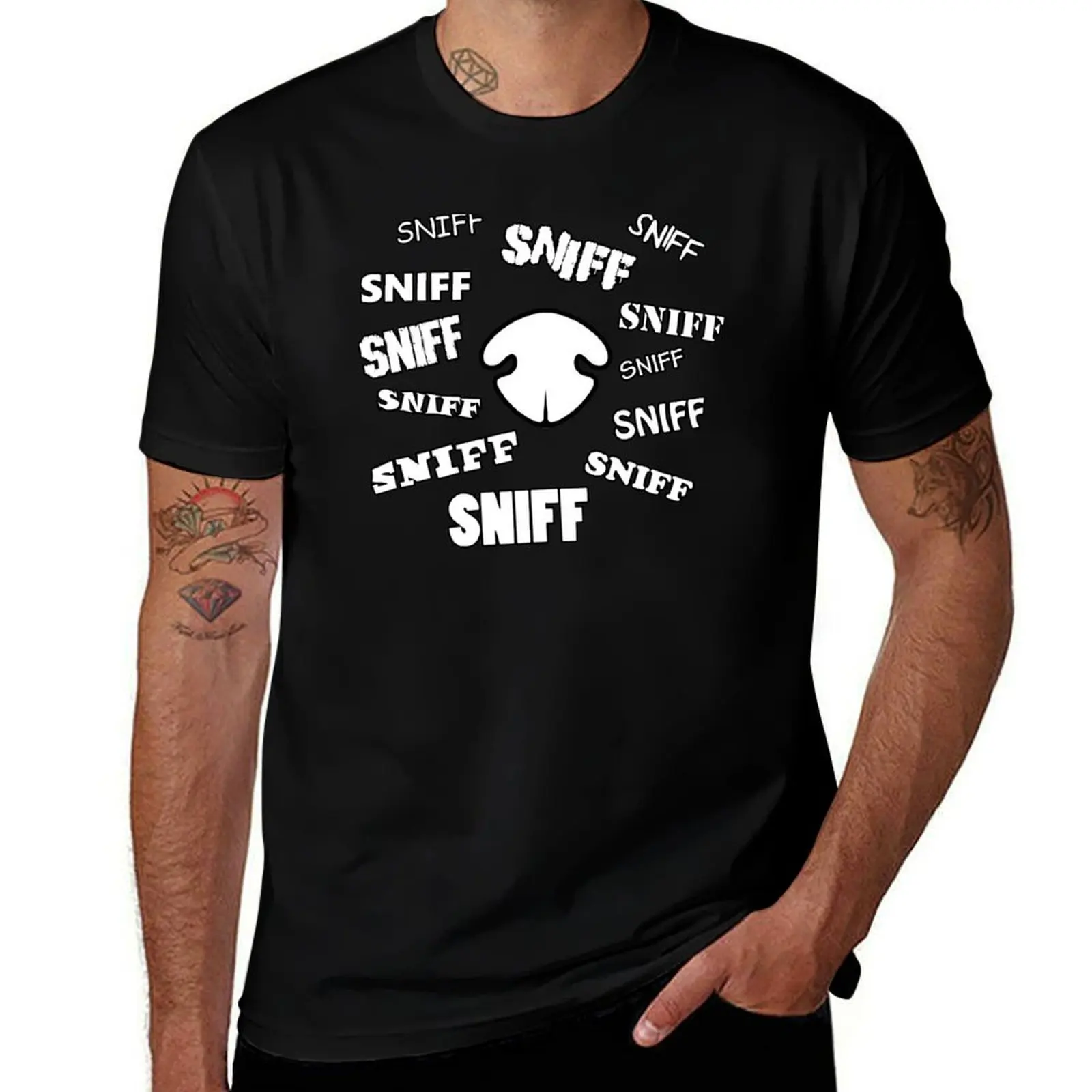 

Sniff Sniff T-Shirt valentines boutique clothes oversizeds football t shirt black t-shirts for men