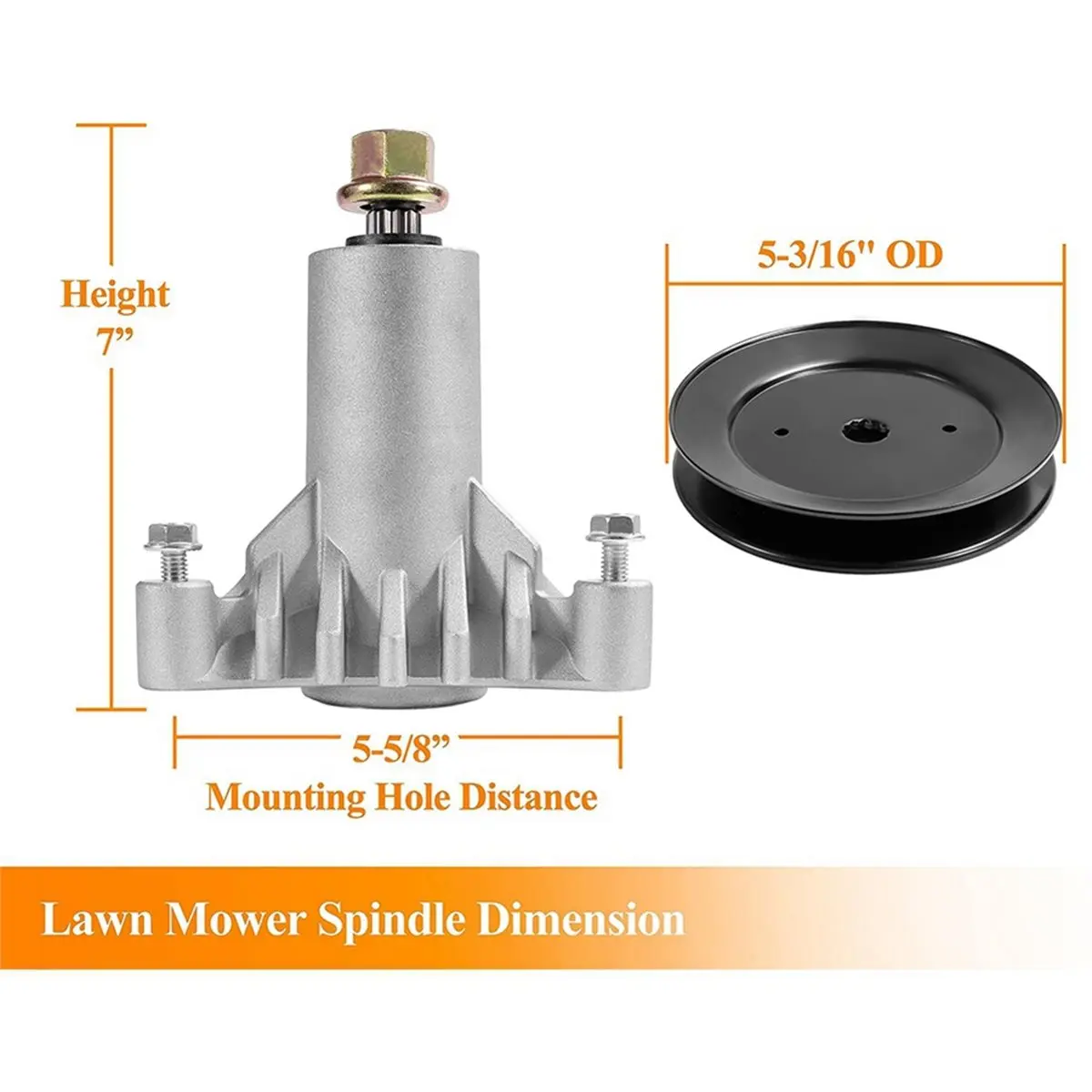 130794 332512B Spindle and Pulley Replacement Assembly for Mower Parts