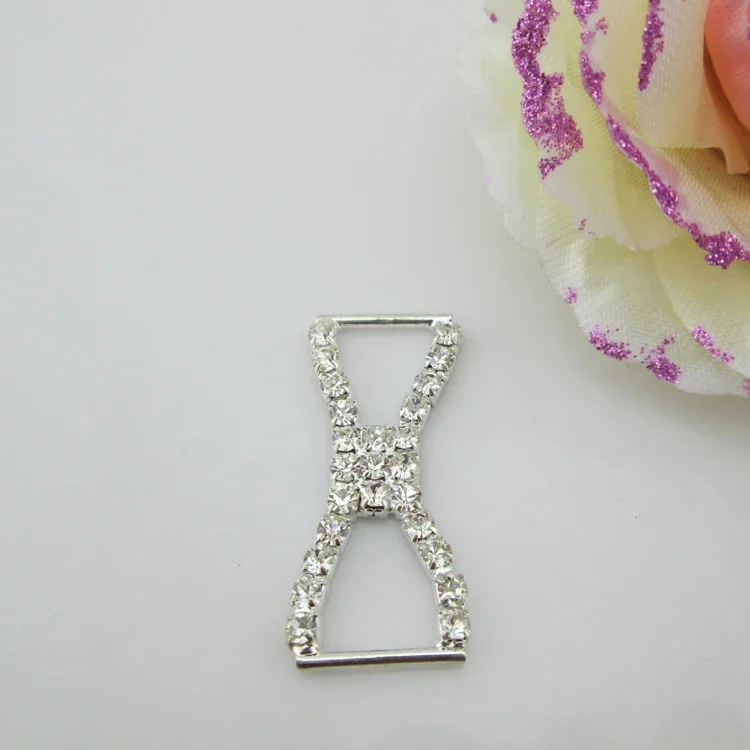 10pcs  diamante rhinestone wedding supplies buckle